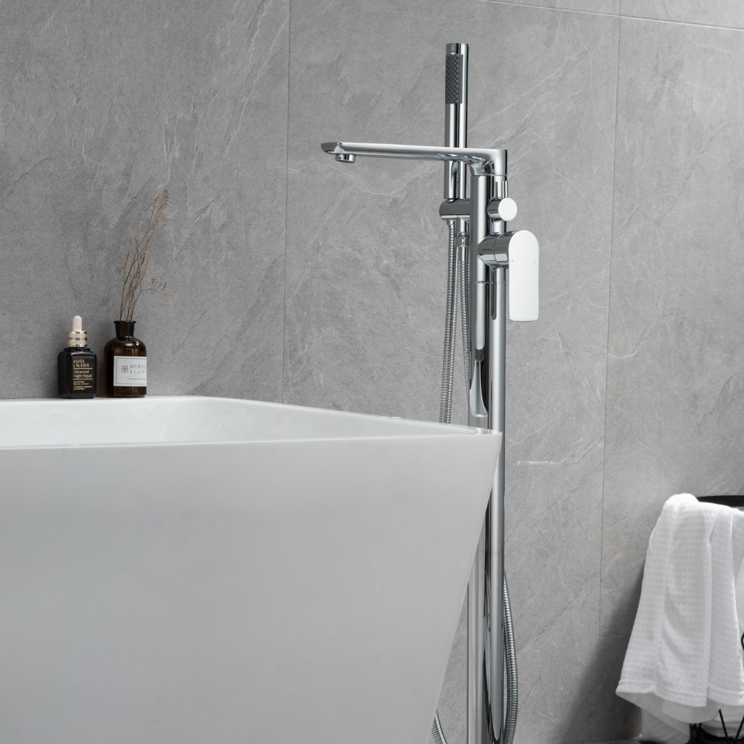 Freestanding bath faucet Emilia - Chrome