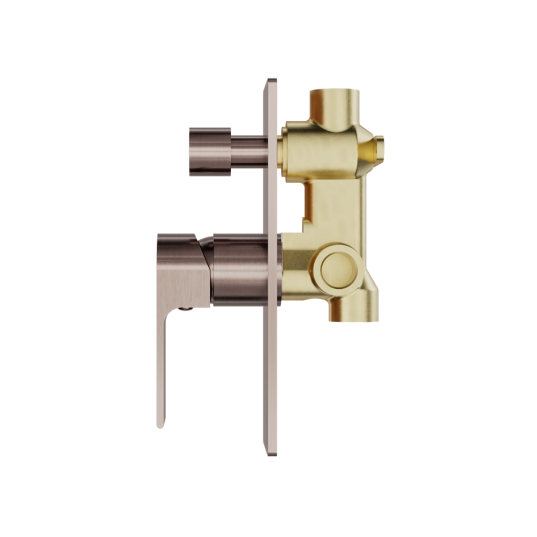 Inbouw mengkraan met diverter – Portofino – Brushed bronze