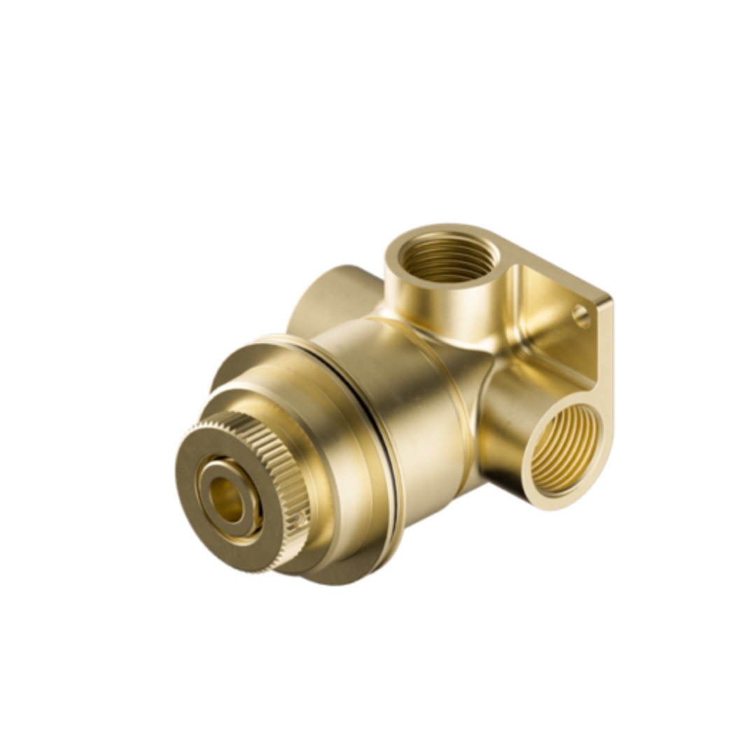 Inbouw mengkraan – Sorrento – Verde Alpi – Brushed gold