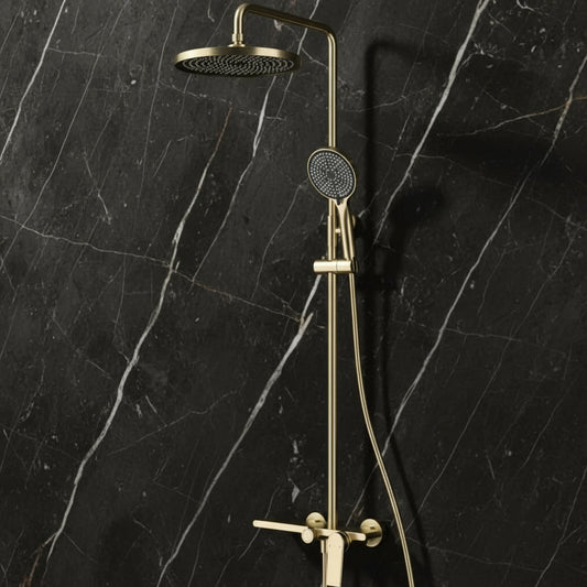 Freestanding Bath Faucet Lisandro – Waterfall Spout – Brushed nickel