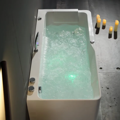 Construction massage bath - Marbella - Gloss white - 180x90x62 cm