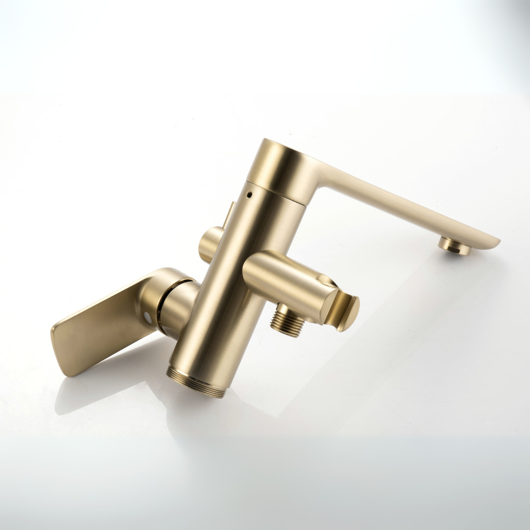 Freestanding bath faucet Emilia - Brushed gold