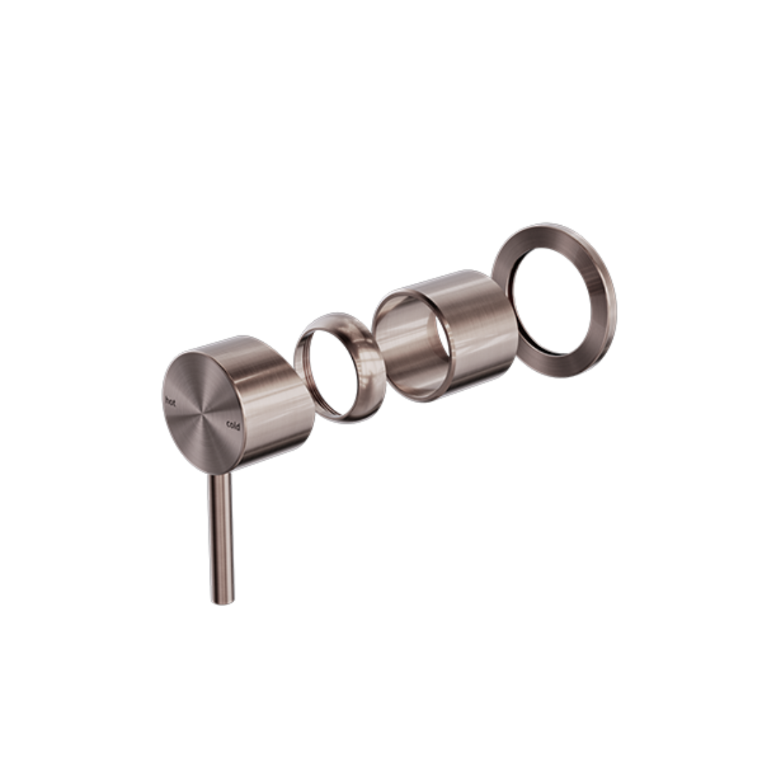 Inbouw mengkraan - Capri - 1-Gats - Brushed bronze