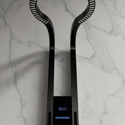 Thermostatic Shower Panel Marcelo – Digital Display - Matte black