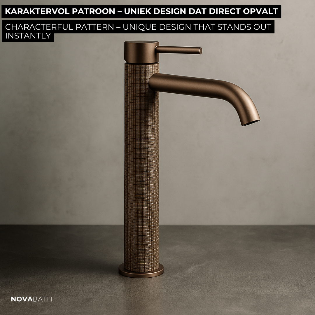 High washbasin faucet Angelica - Matte black