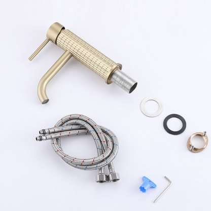 Construction of washbasin faucet Angelica - Brushed gold