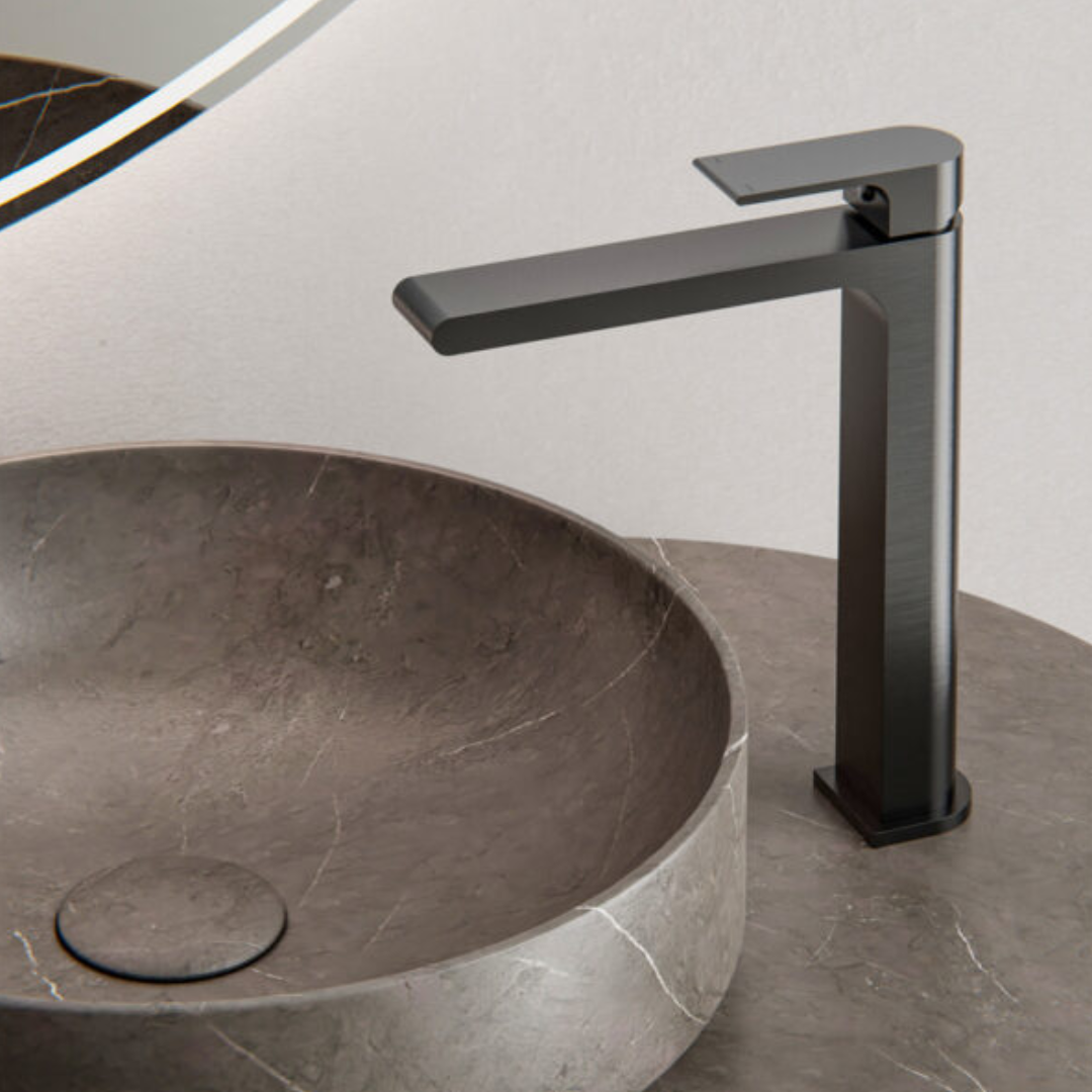 Hoge wastafelkraan Portofino - 1-Gats - Gun metal grey