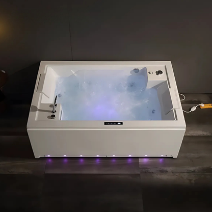 Construction Massage Bath – Emerson – Gloss White – 185x122x67 cm