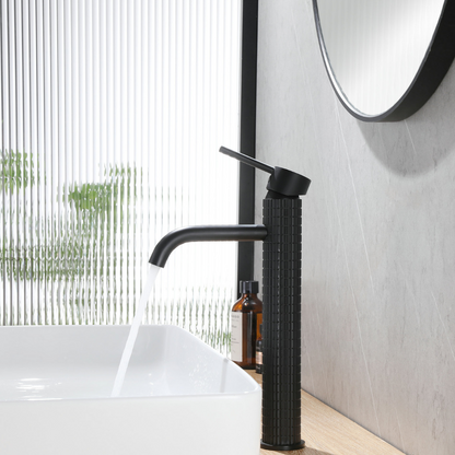 High washbasin faucet Angelica - Matte black