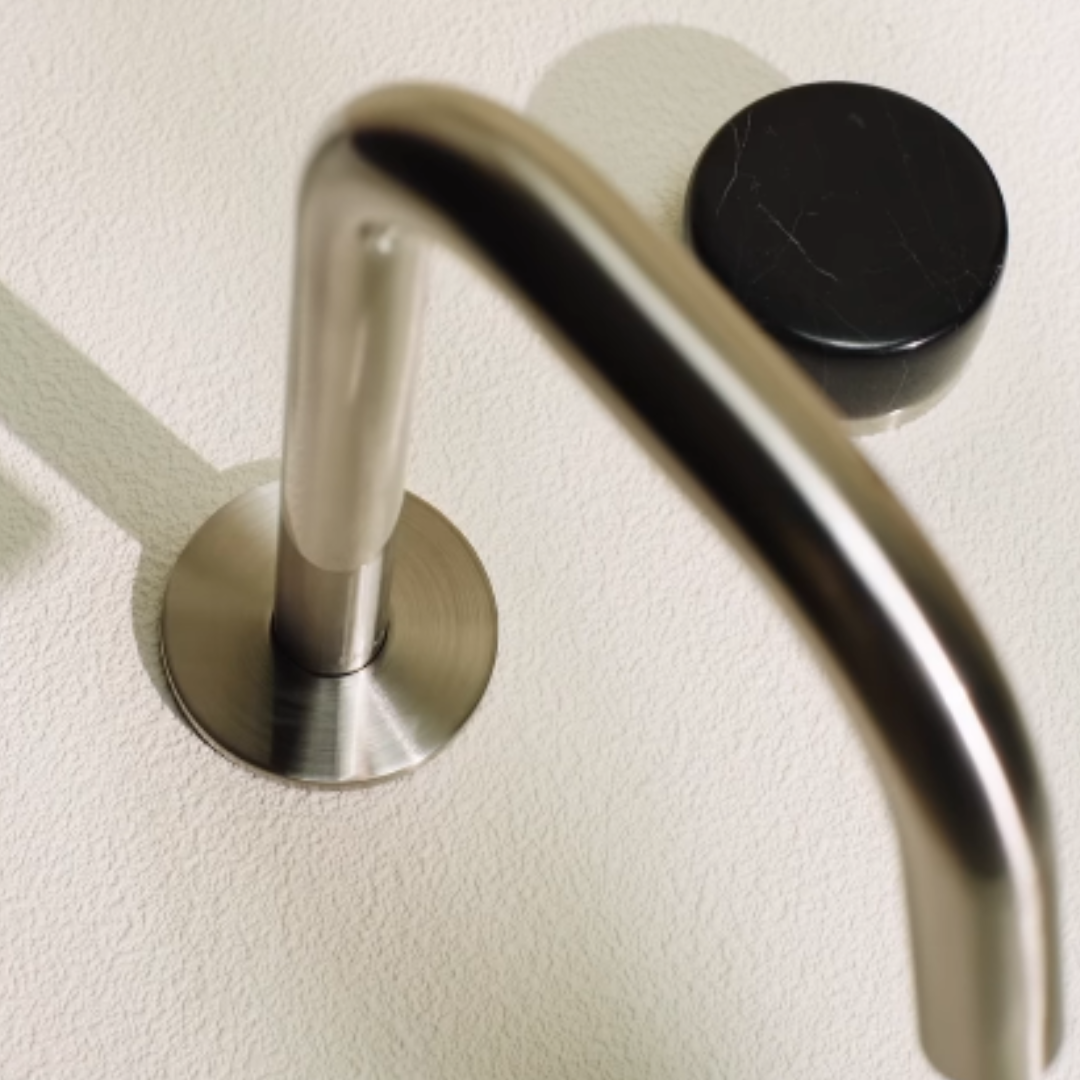 Inbouw mengkraan – Sorrento – Marquina Black – Gun metal grey