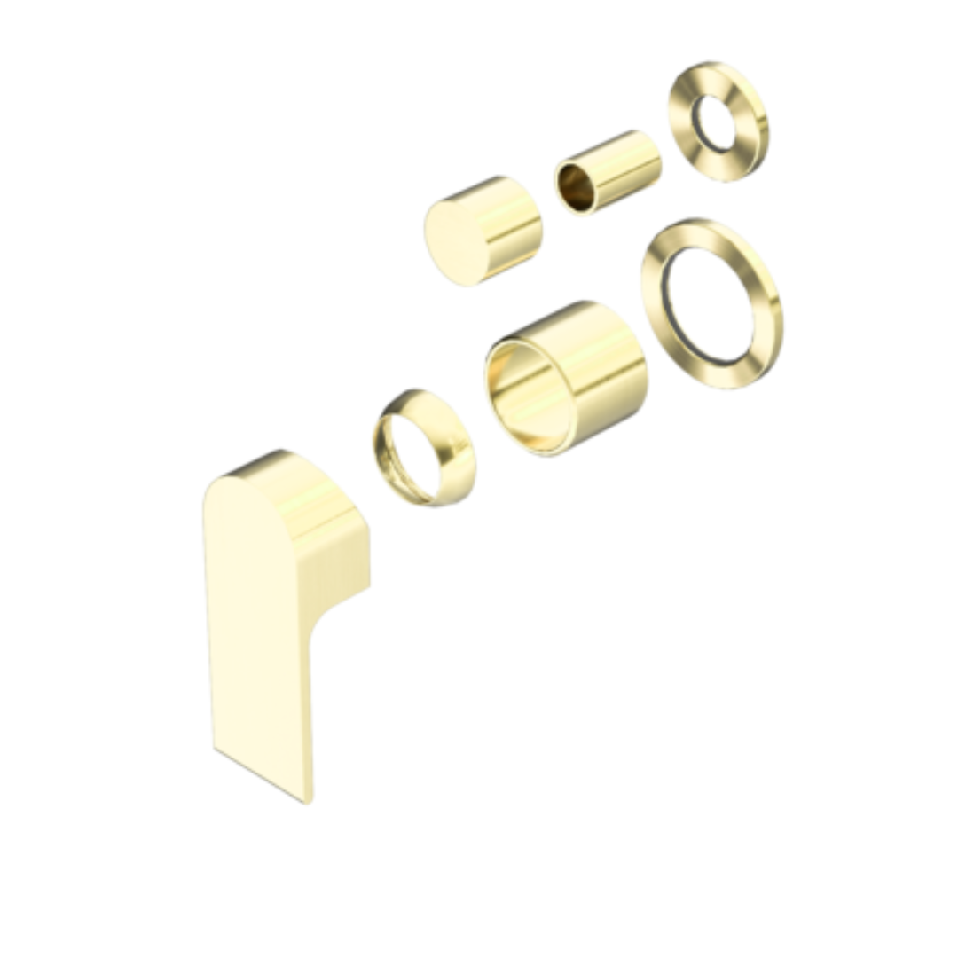 Inbouw mengkraan met diverter – Portofino - 2-gats - Brushed gold