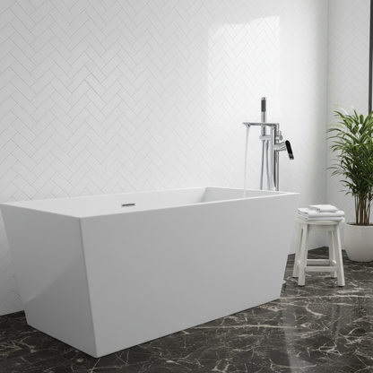 Frittstående badekran Emilia - Krom