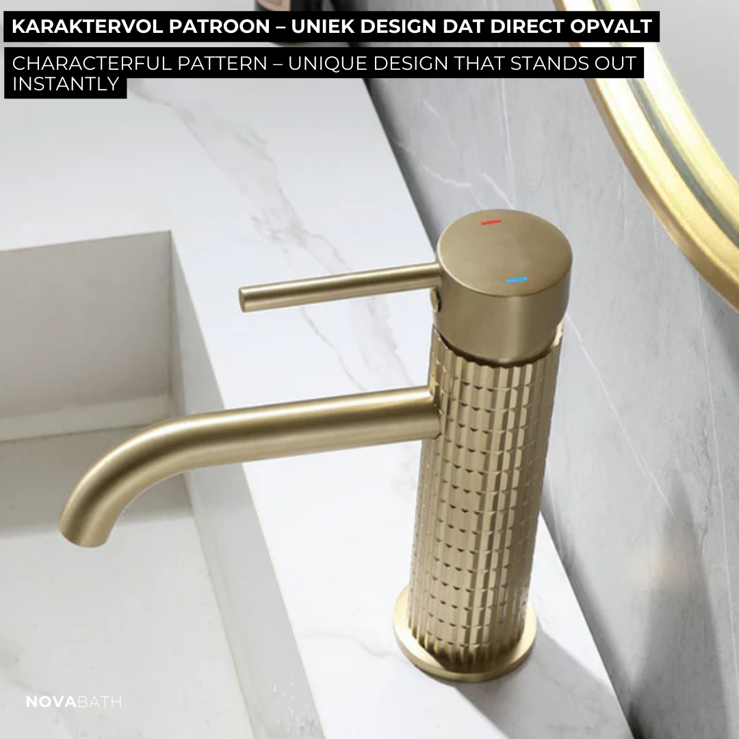 Construction of washbasin faucet Angelica - Brushed gold