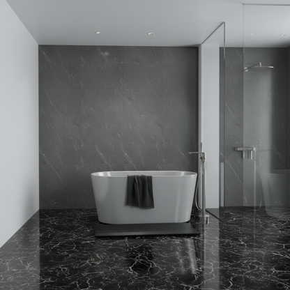 Freestanding bath faucet Emilia - Gunmetal grey