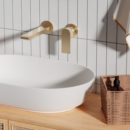 Inbouw wastafelkraan Portofino – Zonder achterplaat - Brushed gold