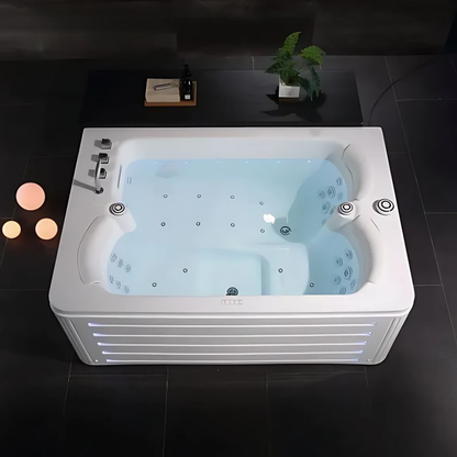 Construction Massage Bath – Miami – Glossy White – 192x130x75 cm