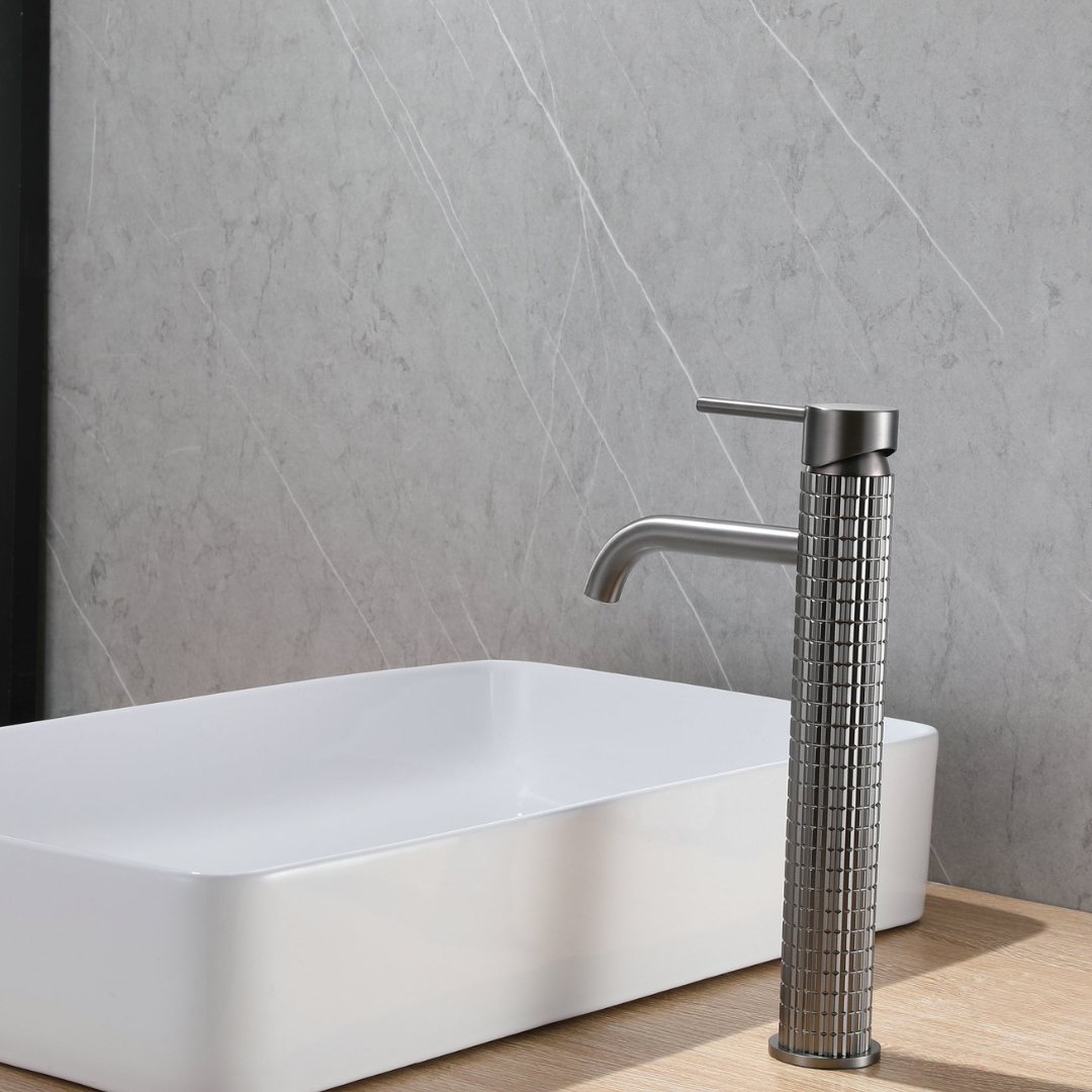 Hoge vaskekran Angelica - Gunmetal grey