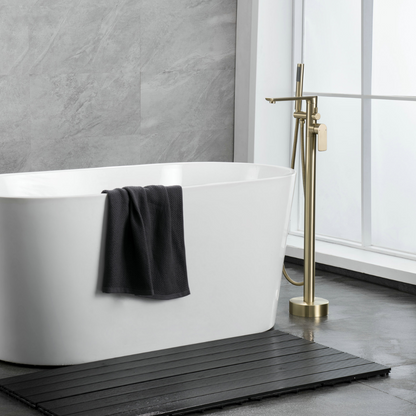Freestanding bath faucet Emilia - Brushed gold
