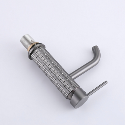 Construction washbasin faucet Angelica - Gunmetal grey
