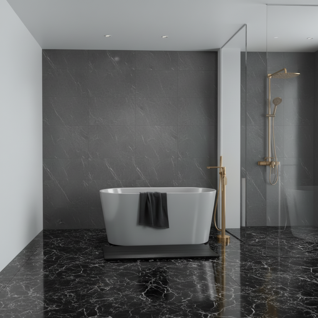 Freestanding bath faucet Emilia - Brushed gold