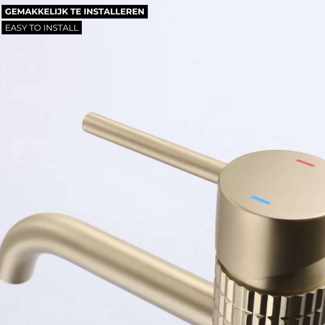 Construction of washbasin faucet Angelica - Brushed gold