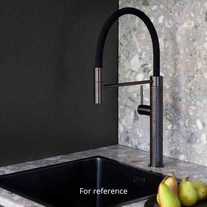 Semi-profesjonell Kjøkkenkran Angelica – Utrekkbar Utløp – Gunmetal Grey