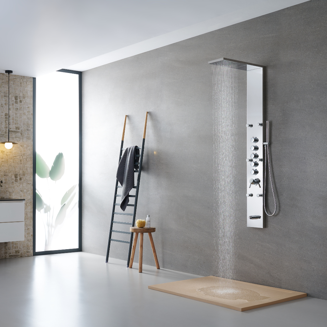 Dusjpanel Nana – Vanndråper – Massasjejetter – Krom