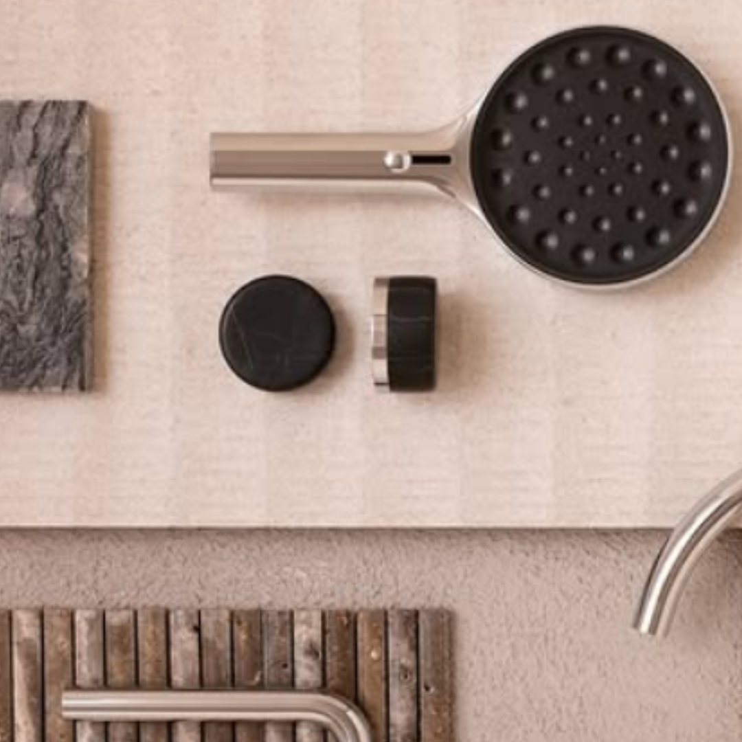 Inbouw mengkraan – Sorrento – Marquina Black – Gun metal grey