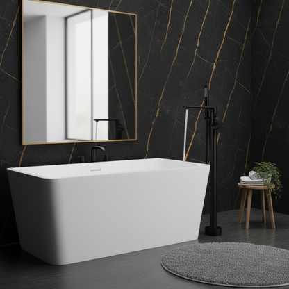 Frittstående badekran Emilia - Matt svart