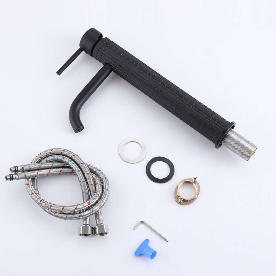 High washbasin faucet Angelica - Matte black