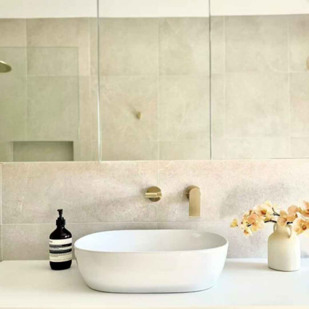 Inbouw wastafelkraan Portofino – Zonder achterplaat - Brushed gold