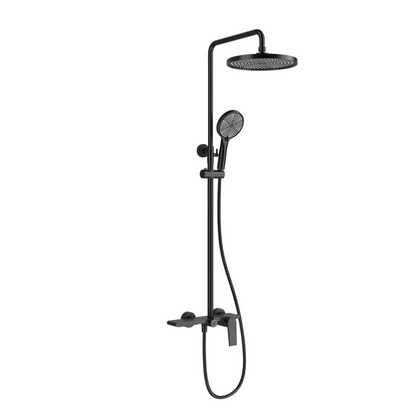Freestanding Bath Faucet Lisandro – Waterfall Spout – Brushed nickel
