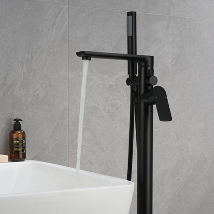 Freestanding bath faucet Emilia - Matte black