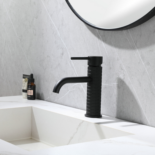 Construction washbasin faucet Angelica - Matte black