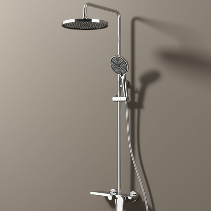 Freestanding Bath Faucet Lisandro – Waterfall Spout – Brushed nickel