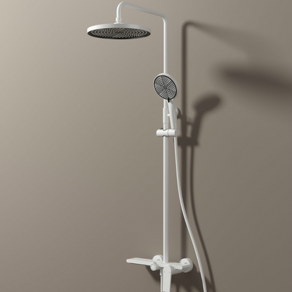 Freestanding Bath Faucet Lisandro – Waterfall Spout – Brushed nickel