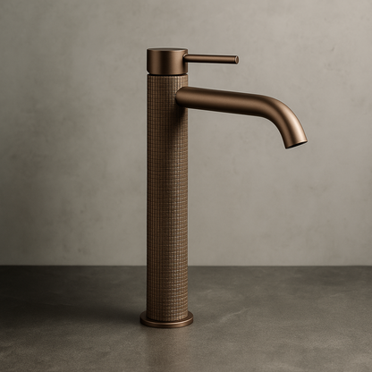 High washbasin faucet Angelica - Matte black
