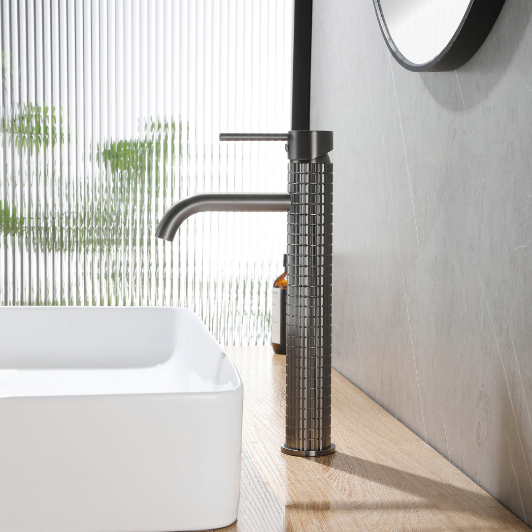 Hoge vaskekran Angelica - Gunmetal grey