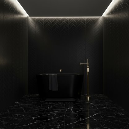 Freestanding bath faucet Emilia - Brushed gold