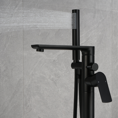 Freestanding bath faucet Emilia - Matte black