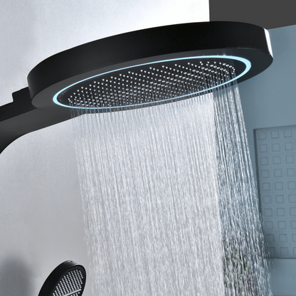 Freestanding Bath Faucet Lisandro – Waterfall Spout – Brushed nickel