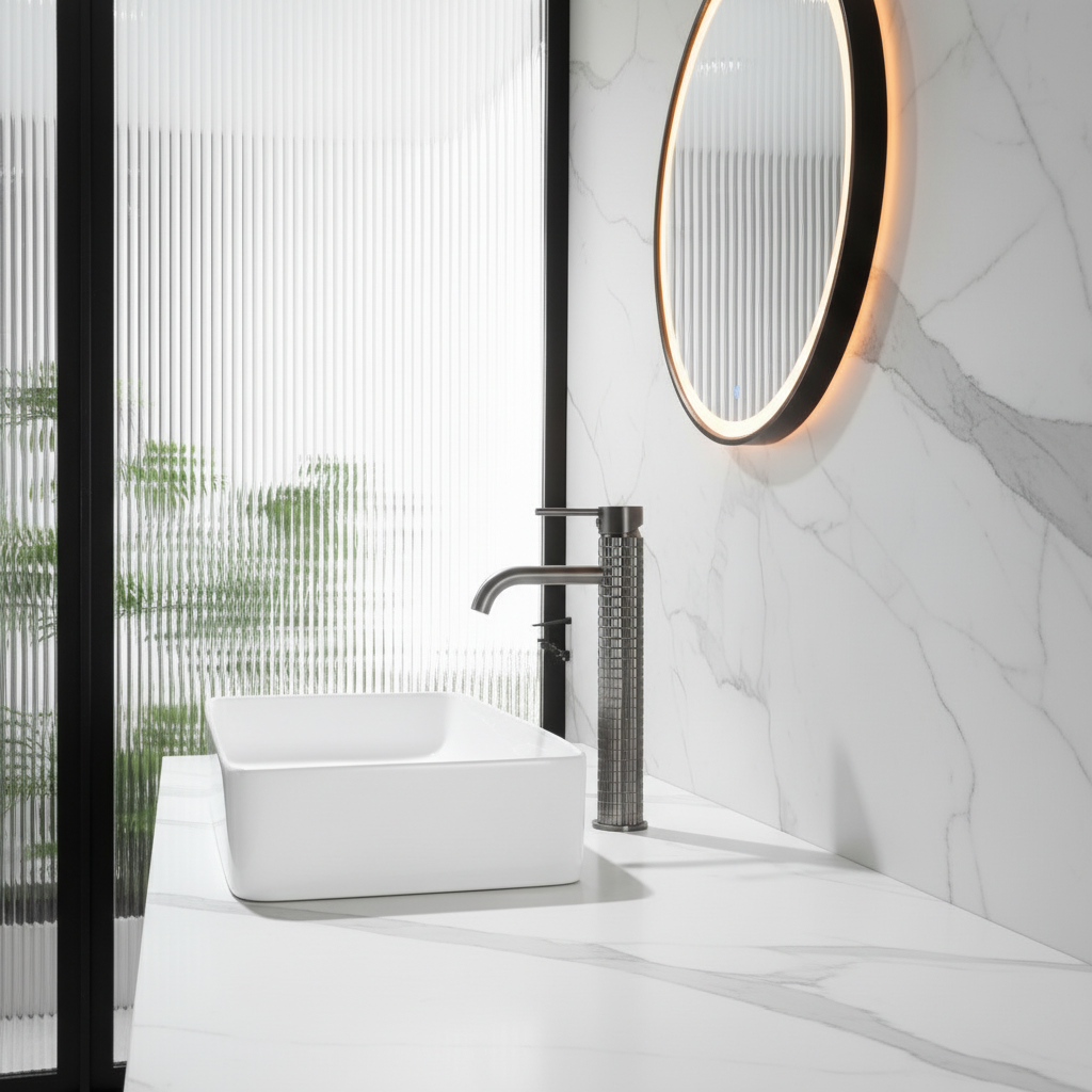 Hoge vaskekran Angelica - Gunmetal grey