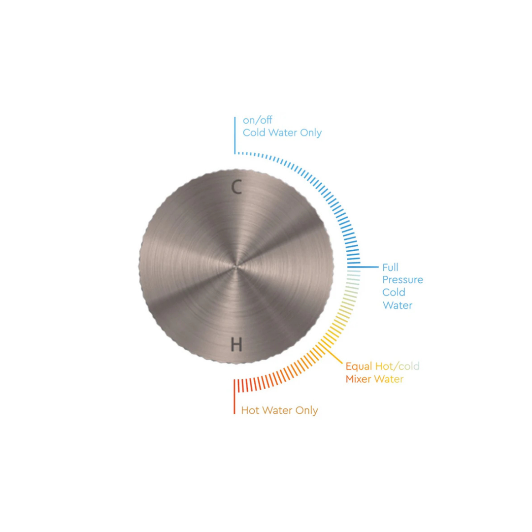 Inbouw Wastafelkraan Valencia – 2-Gats - Brushed nickel