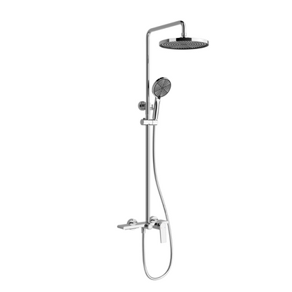 Freestanding Bath Faucet Lisandro – Waterfall Spout – Brushed nickel