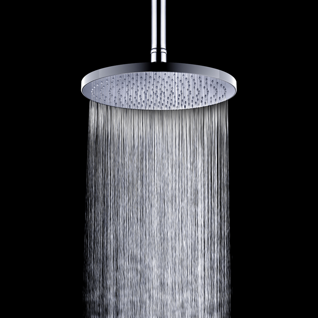 Regendoucheset Valencia – Brushed Gold - Air shower - Met inbouwmengkraan
