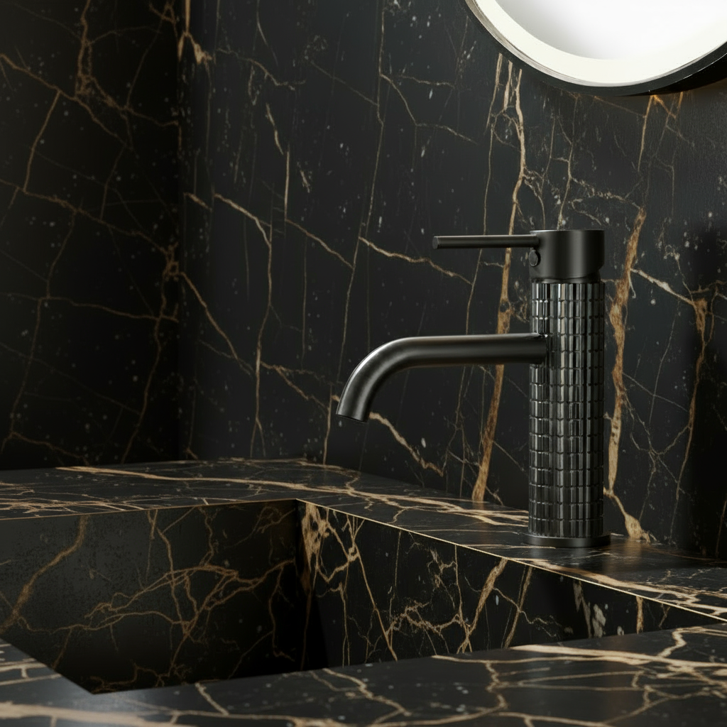 Opbouw vaskekran Angelica - Gunmetal grå