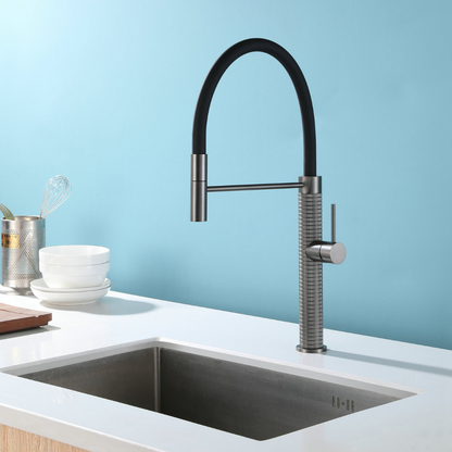 Semi-professional Kitchen Faucet Angelica – Pull-Out Spout – Gunmetal Grey