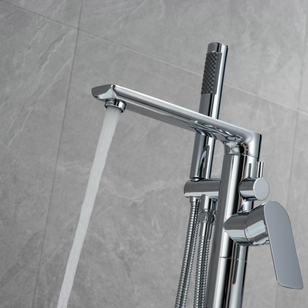Freestanding bath faucet Emilia - Chrome