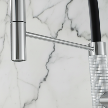 Semi-professional Kitchen Faucet Angelica – Pull-Out Spout – Gunmetal Grey