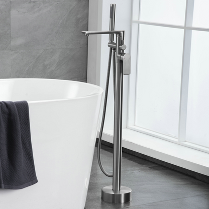 Freestanding bath faucet Emilia - Gunmetal grey